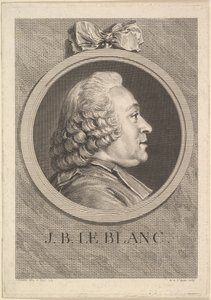 Portrét Jean-Baptiste Le Blanc, 1750. od Augustin de Saint Aubin