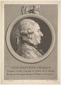 Portrét Jean-Baptiste Pigalle, 1782.