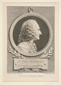 Portrét Jean-Philippe Rameau od Augustin de Saint-Aubin