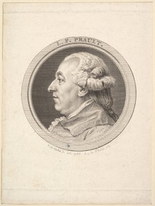 Portrét L. F. Praulta, 1787. od Augustin de Saint Aubin