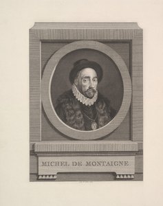 Portrét Michela de Montaigne, 1774. od Augustin de Saint Aubin