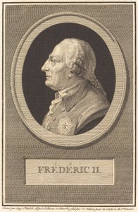 Fridrich II od Augustin de Saint Aubin after Barthelemy Blaise