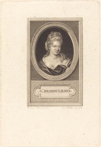 Antoinette du Ligier z La Garde Deshoulieres od Augustin de Saint Aubin after Elisabeth Sophie Cheron