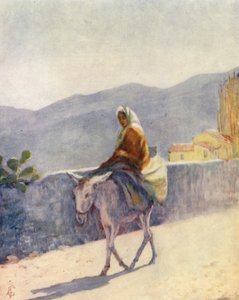 Na hlavní silnici, Ronda (barevná litografie)