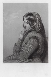 Desdemona, postava z Othella (rytina) od Augustus (after) Egg