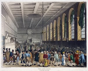 Interiér Custom House, Londýn, 1808