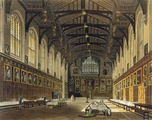 Interiér Hall of Christ Church, ilustrace z 