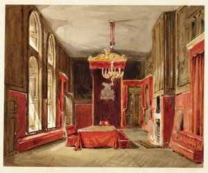 Study for Drawing Room, St. James, from Microcosm of London od Augustus Charles Pugin