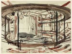 Studie pro divadlo Sadlers Wells od Augustus Charles Pugin