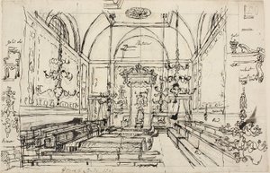 Studie pro Sněmovnu lordů od Augustus Charles Pugin
