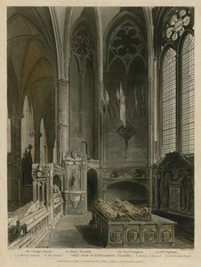 Západní strana kaple svatého Erasma, Westminsterské opatství, Londýn od Augustus Charles Pugin