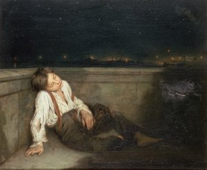 Výklenek na London Bridge (olej na plátně)