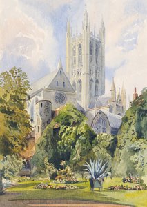 V děkanské zahradě, Canterbury od Augustus John Cuthbert Hare