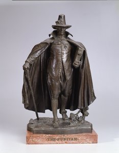 Puritan, litý 1899 (bronz na italském mramorovém podstavci)