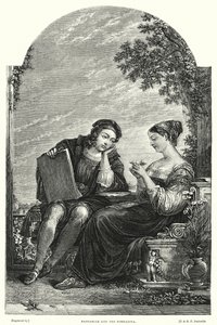 Raffaelle a Fornarina (rytina) od Augustus Wall (after) Callcott