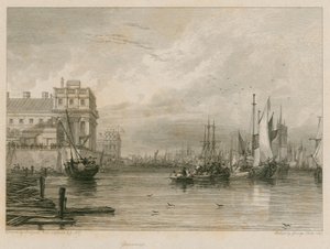 Greenwich, Londýn od Augustus Wall Callcott