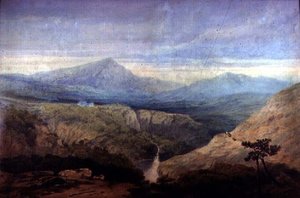 Údolí řeky Mawddach: Cader Idris v dálce