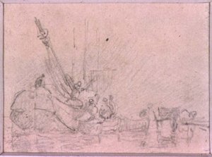 Studie kompozice (kresba) od Augustus Wall Callcott