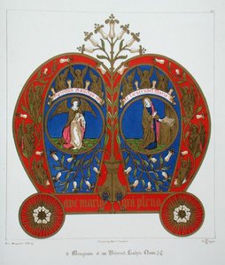 Monogram jména naší Blahoslavené Paní, z 