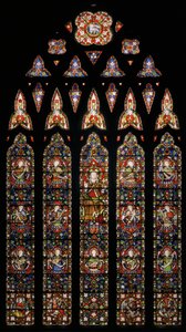 Kristus obklopený anděly, 1850 (vitráže) od Augustus Welby Northmore Pugin