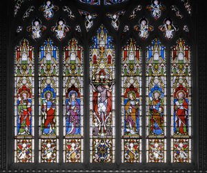 Ukřižování se svatými, 1851 (vitráže) od Augustus Welby Northmore Pugin