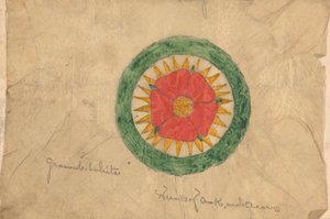 Design pro věnec z dubu a žaludu, možná související s návrhy pro křeslo řečníka od Augustus Welby Northmore Pugin