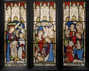 Události ze života Krista a Panny Marie, detail, 1851 (vitráže) od Augustus Welby Northmore Pugin