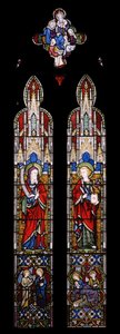 Isaiah & St. John The Evangelist, 1850 (vitráže) od Augustus Welby Northmore Pugin