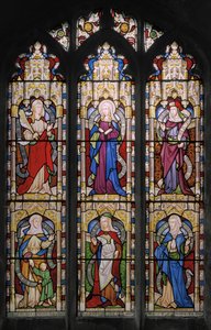 Ruth, Panna Marie, Sarah, Hannah, Dorcas a Anne, 1852 (vitráže) od Augustus Welby Northmore Pugin