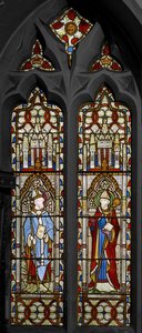 Svatý Bonifác a sv. Swithin, 1852 (vitráže) od Augustus Welby Northmore Pugin