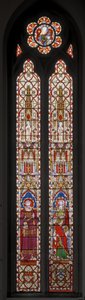 Sv. František z Assisi a sv. apoštol Tomáš, 1852 (vitráže) od Augustus Welby Northmore Pugin