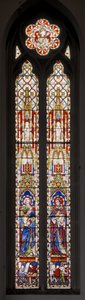 Svatý Lukáš a sv. Ondřej z Kréty, 1853 (vitráže) od Augustus Welby Northmore Pugin