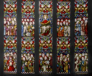 Triumph Of The Church, detail, 1884 (vitráže) od Augustus Welby Northmore Pugin