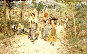 Návrat z Village Fete od Aurelio Tiratelli