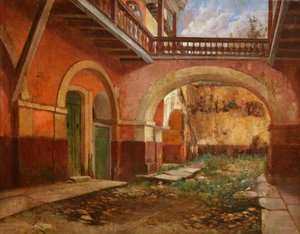 Nádvoří domu "Casa dos Contos" v Ouro Preto