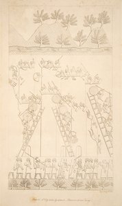 Město dobyté útokem - Vězni zahnáni pryč, z Monuments of Niniveh, hospoda. 1849 od Austen Henry Layard