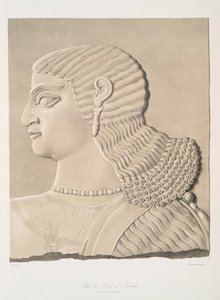 Hlava eunucha, 1849 od Austen Henry Layard