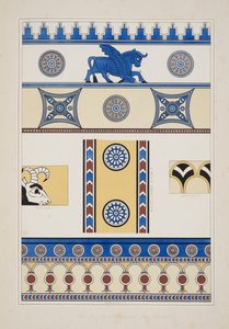 Malované ozdoby z Nimroudu, z Památníků Ninive, hospoda. 1849 od Austen Henry Layard