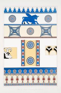 Malované ozdoby z Nimroud [Calah] od Austen Henry Layard