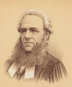 Jeho ctihodnost pan soudce Foster (barevná litografie) od Australian School