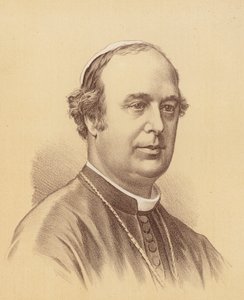 Nejdůstojnější Roger Bede Vaughan, arcibiskup ze Sydney (barevná litografie) od Australian School