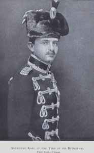 Arcivévoda Karl, později Karel I., císař rakouský (č/b foto) od Austrian Photographer