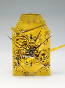 Měsíc trvající bodenstanduhr s rovnicí času a plným kalendářem od Austrian School