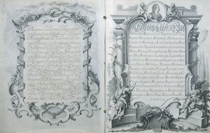 Rakouská ratifikace manželské smlouvy Marie-Antoinetty, rakouské arcivévodkyně s dauphinem Ludvíkem Francouzským, 23. dubna 1770 od Austrian School
