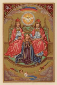 Korunovace B M V (chromolit) od Austrian School