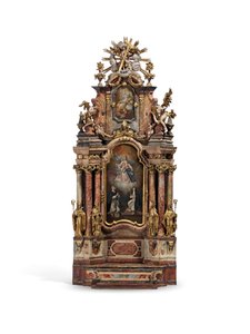 Model hlavního oltáře opatství sv. Petra, Salcburk, kolem roku 1777 od Austrian School