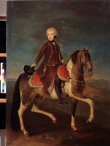 Jezdecký portrét císařovny Marie Terezie Habsburské Rakouské (1717-1780). Malířství rakouské školy v letech 1740 až 1750 (18. století). Klasický styl. Olej na plátně. Puškinovo muzeum, Moskva. od Austrian School