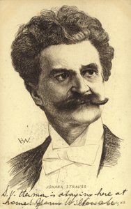 Portrét Johanna Strausse II od Austrian School