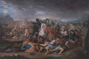 Princ Evžen Savojský (1663-1736) při obléhání Bělehradu, 16. srpna 1717