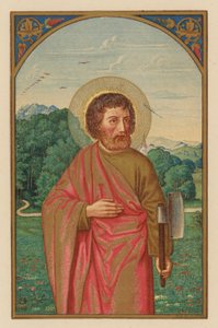 S Mathias, apoštol (chromolitho) od Austrian School